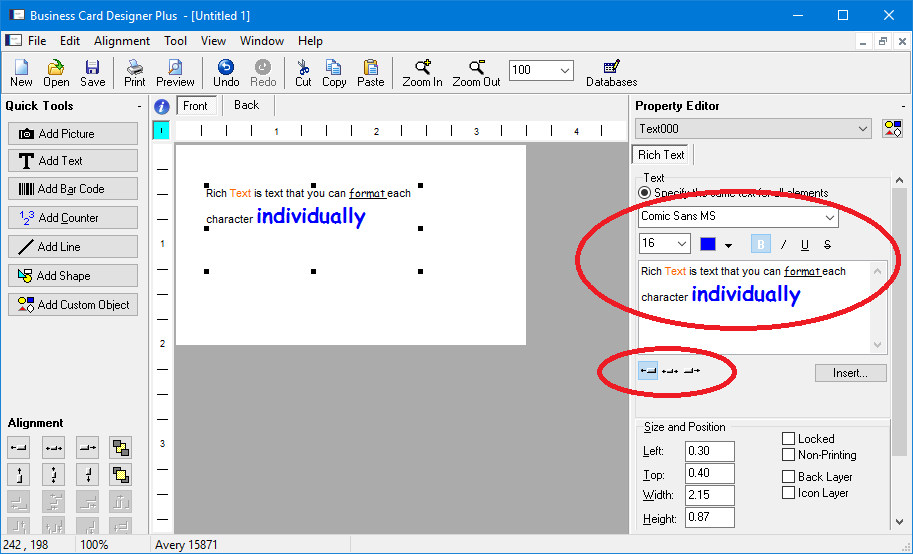 Rich Text File Qustsavers